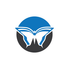 Obraz premium Beauty Butterfly Logo Template Vector icon design