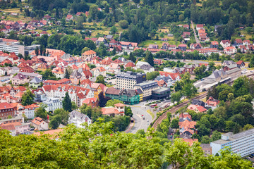 Fototapeta na wymiar Townscape of Suhl in Thuringia