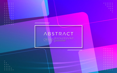 Modern gradient purple pink colorful background combine with abstract shape and element.