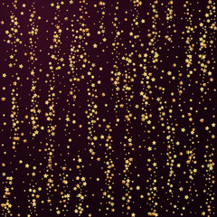 Gold stars luxury sparkling confetti. Scattered sm