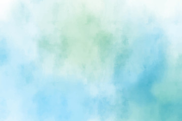 Obraz premium blue and green watercolor textured background
