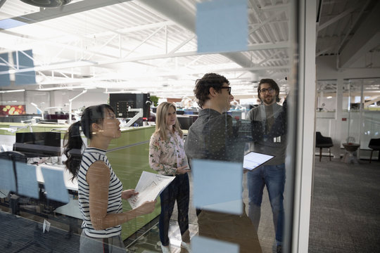 Business People Brainstorming, Meeting In Office