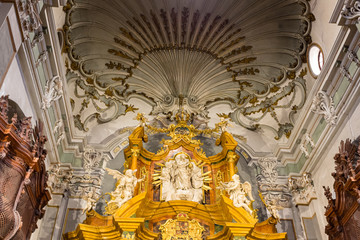 Pechina of the Church of San Juan el Real, Calatayud, Aragon, Spain 