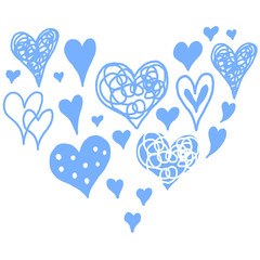 いろんな形のハート　ハート型