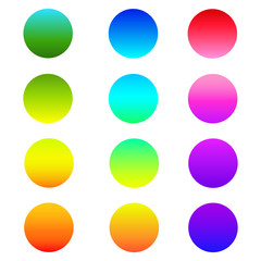 gradient sphere button