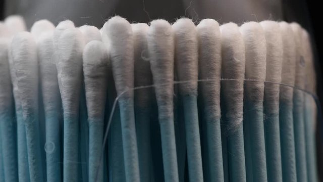 QTips, Cotton Swabs, Hygiene Products, rotating