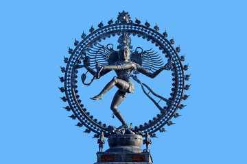 Fototapeta na wymiar Nataraja, depiction of the Hindu god Shiva as Lord of the Dance