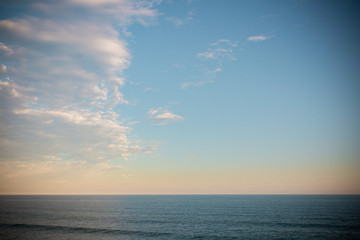 sunset over the sea