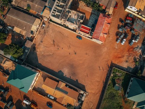 Football Pitch In Ghana, Accra