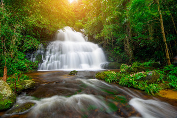 Fototapeta na wymiar Beauty in nature, Mun Dang Waterfall at Phu Hin Rong Kla National Park, Thailand