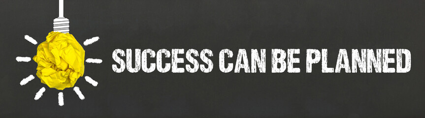 Success can be planned