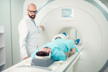 Patient visiting MRI procedure in a hospital - 316163536