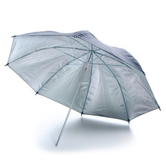 photo umbrella studio on white background isolation