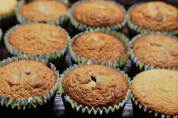 delicious mouth-watering fresh muffins without cream