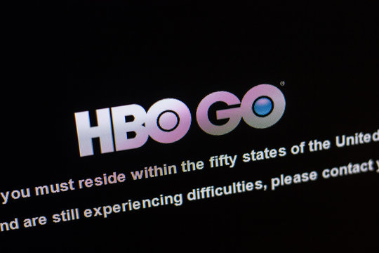 Ryazan, Russia - April 29, 2018: Homepage of HBOgo website on the display of PC, url - HBOgo.com