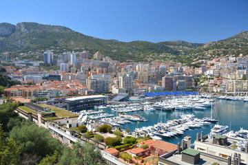 Naklejka na ściany i meble Principality of Monaco port Hercules