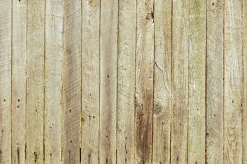 Old wooden boards on the fence as a background