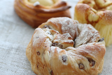 菓子パンや調理パンのクローズアップのイメージ写真