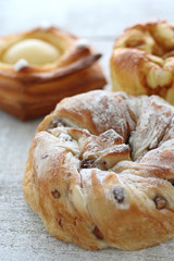 菓子パンや調理パンのクローズアップのイメージ写真