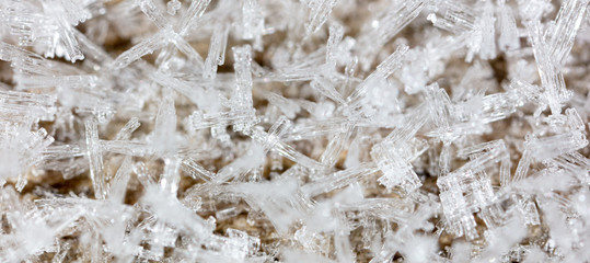 White snowflakes as abstract background