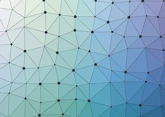Obraz premium Abstract Low Polygon gradient Generative Art background illustration