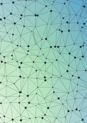 Abstract Low Polygon gradient Generative Art background illustration