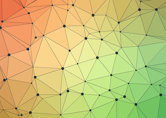 Fototapeta premium Abstract Low Polygon gradient Generative Art background illustration