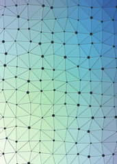 Obraz premium Abstract Low Polygon gradient Generative Art background illustration