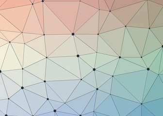 Abstract Low Polygon gradient Generative Art background illustration