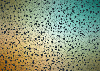 Abstract Low Polygon gradient Generative Art background illustration