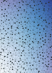 Abstract Low Polygon gradient Generative Art background illustration