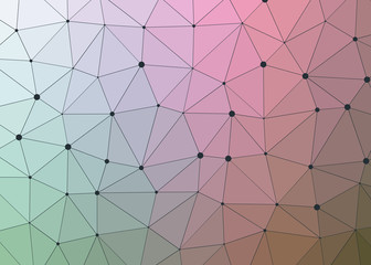 Abstract Low Polygon gradient Generative Art background illustration