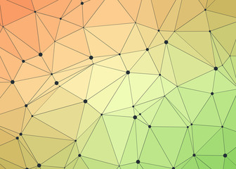Fototapeta premium Abstract Low Polygon gradient Generative Art background illustration
