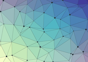 Obraz premium Abstract Low Polygon gradient Generative Art background illustration