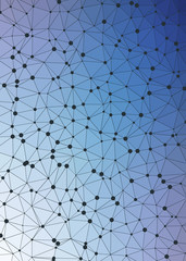 Abstract Low Polygon gradient Generative Art background illustration