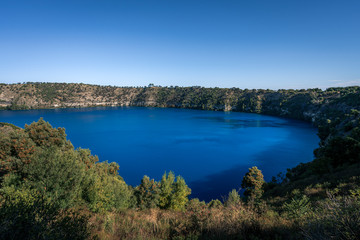 Fototapeta na wymiar Blue lake, Mt Gambier, Australia