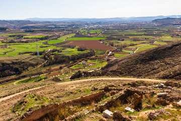 Fototapeta na wymiar Panoramic view of the region of the Community of Calatayud, Aragon, Spain