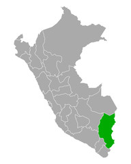Karte von Puno in Peru