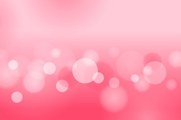 Abstract Pink Bokeh Background Template Vector, Pink Background with Beautiful Bokeh Effect Design