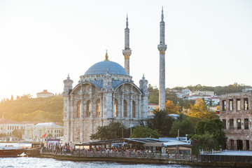 Obraz premium ISTANBUL TYRKEY - October, 2019. View from bosphorus strait, in the background a panorama of Istanbul