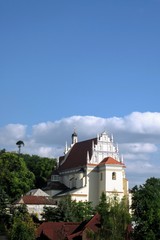 Fototapeta premium Parish Church of St. John the Baptist and Saint Bartholomew in Kazimierz Dolny. Kazimierz Dolny, Lubelskie, Poland.