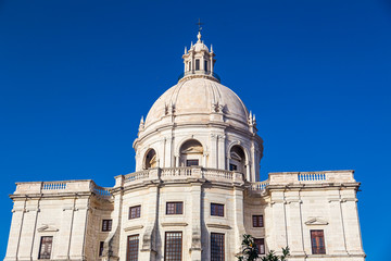 Fototapeta na wymiar National Pantheon, the Church of Santa Engracia, located in the Alfama neighborhood