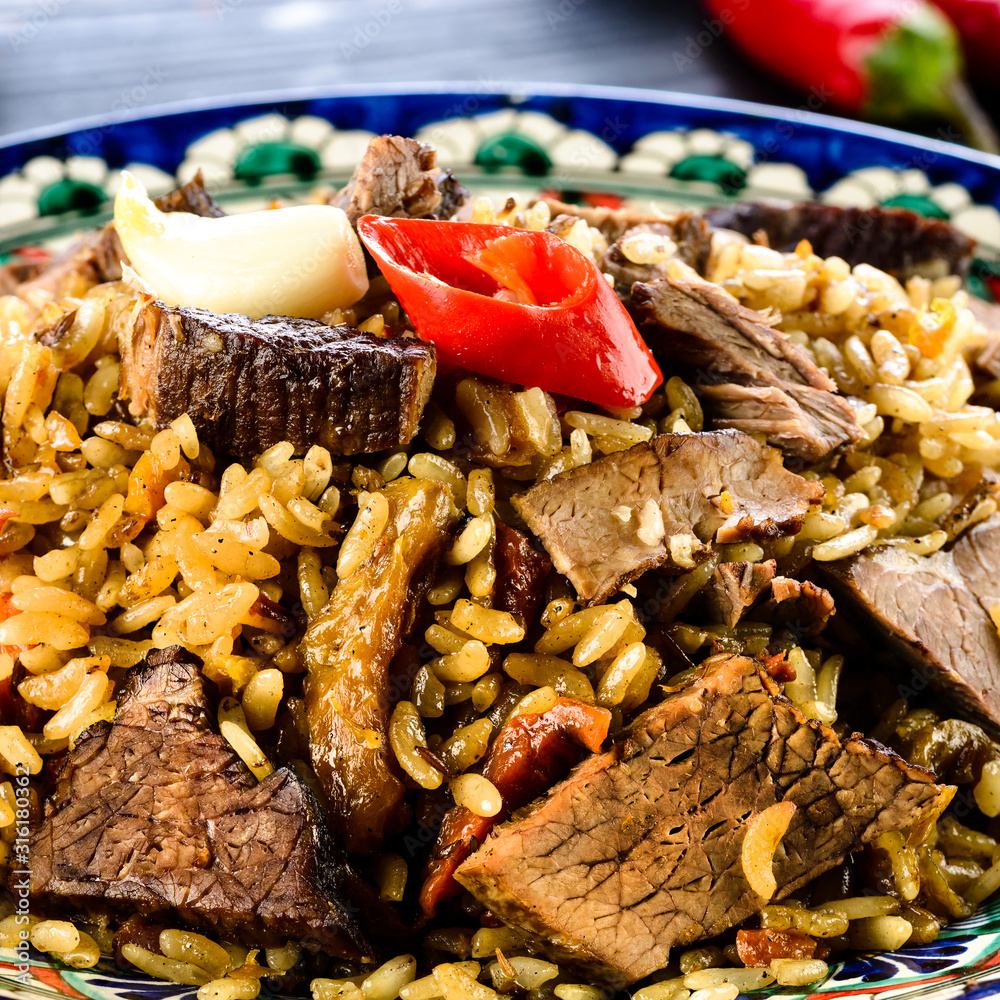 Poster turkish traditional pilaf