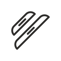 Car thresholds outline icon, door threshold, car door scratch guard protector isolated vector icon