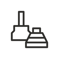 Car CV joint isolated vector icon