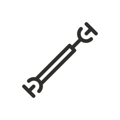 Car drive shaft isolated vector icon