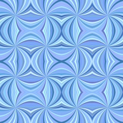 Fototapeta premium Blue seamless psychedelic abstract swirling ray stripe pattern background - vector graphic design