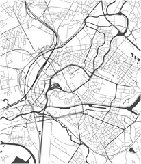 map of the city of Strasbourg, France