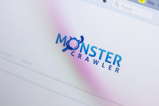 Ryazan, Russia - May 13, 2018: MonsterCrawler website on the display of PC, url - MonsterCrawler.com.