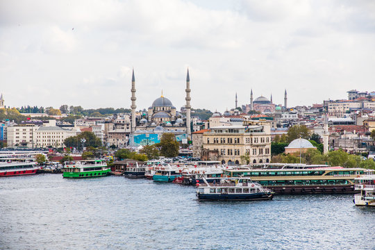 Istanbul, Turkey - October, 2019: Istanbul the city of Turkey, eastern tourist city destination.